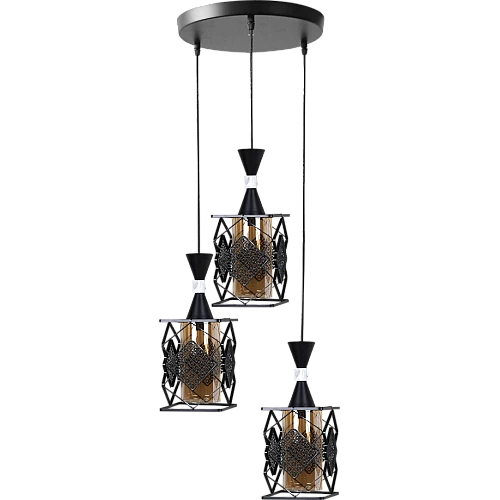 علاقي مودرن اسود E27*3