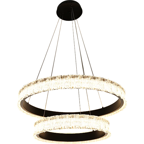 نجف مودرن اسود لون الانارة 3 اضاءات 125 واط مقاس 40+60 ملم