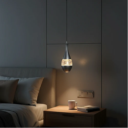 علاقي مودرن رمادي لون الانارة اصفر W5