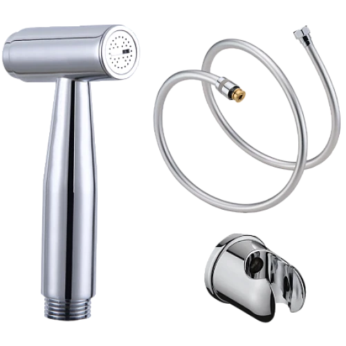 شطاف دائري ضغاط مع هوز ربل 120 سم فضي