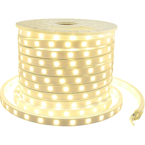 إضاءة مخفية جبس بورد ستريب لايت خارجي 24 لمبة وتر بروف لون الانارة اصفر 2200K / 50 متر توفل