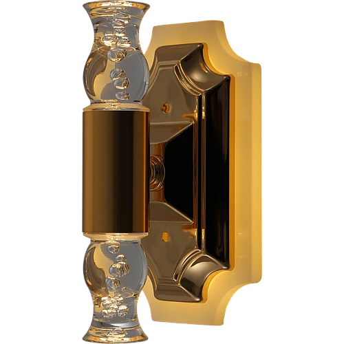  صورة منتج ابليك جداري مودرن ذهبي لون الانارة 3اضاءات 7 واط موديل WA/C5545/FGD+3CO