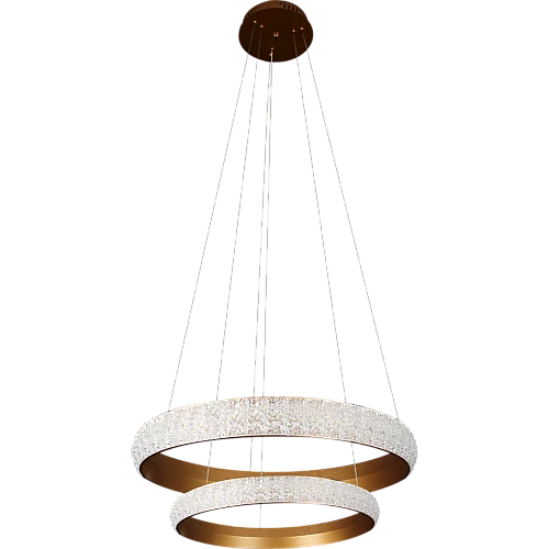 نجف مودرن مقاس 60*40 سم ذهبي لون الانارة اصفر 75 واط