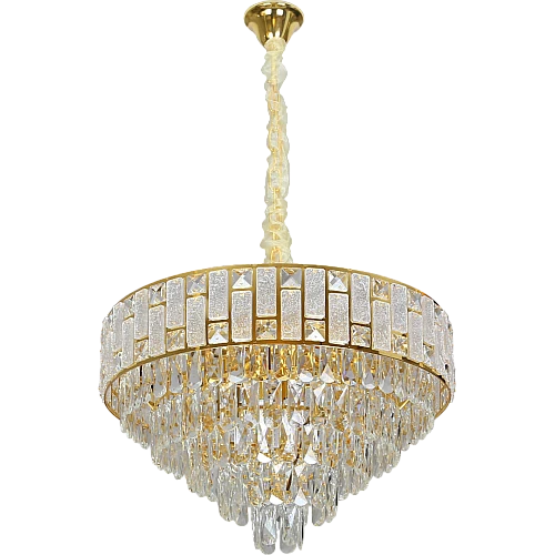 نجف مودرن ذهبي E14*9 مقاس 600 ملم