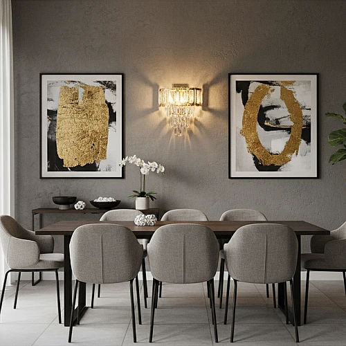 ابليك مودرن ذهبي E14*2