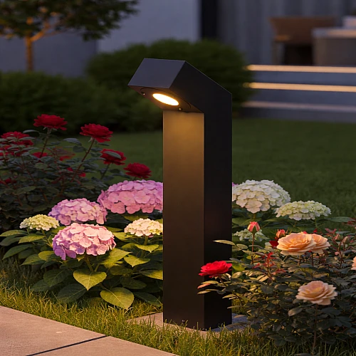 فانوس حديقة اسود 60 سم GU10