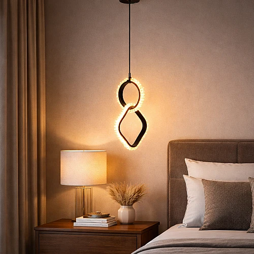 علاقي مودرن اسود لون الانارة 3 اضاءات 9 واط