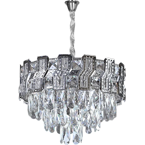 نجف مودرن فضي E14*5 مقاس 400 ملم