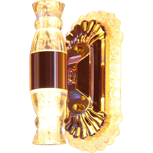  صورة منتج ابليك حائط جداري مودرن ذهبي لون الانارة 3 اضاءات موديل WA/C5934/FGD+3CO