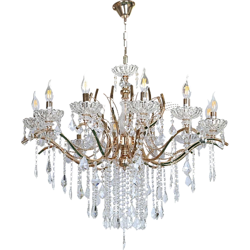 نجف مودرن شمعدان ذهبي + فضيE14*12