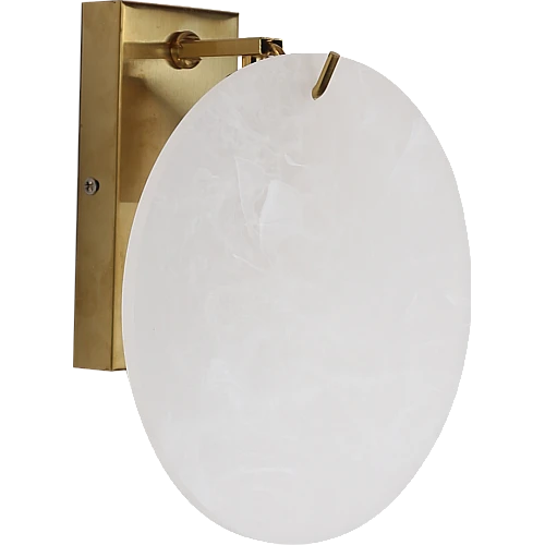 إضاءة أورورا جدارية مفرد على الطراز ال مودرن مع لون نحاسي أنيق