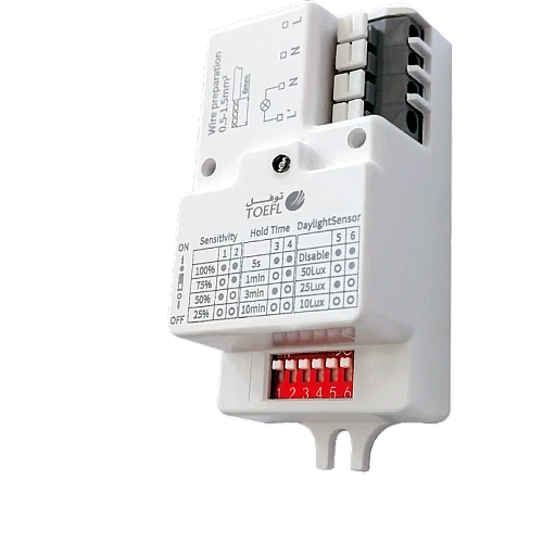 حساس الحركة بتقنية الموجات الدقيقة 5.8GHz - تحكمًا تلقائيًا في الإضاءة بناءً على الحركة ومستوى الإضاءة المحيط من توفل