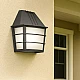 مصباح جداري خارجي لطش كوخ اسود زجاج شفاف مفرد قاعدة E27