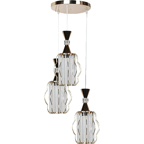 علاقي مودرن ذهبي E27*3