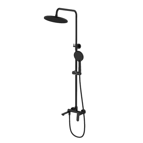 مساطر مع خلاط + سماعة مدور اسود مساطر مع خلاط + سماعة مدور اسود