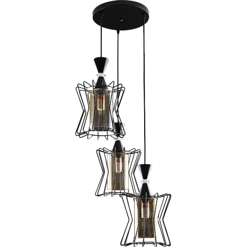 علاقي ثلاثي اسود E27*3L