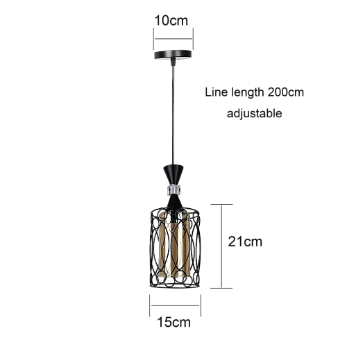 علاقي مفرد مودرن اسود E27*1L