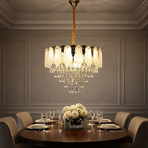 نجف مودرن ذهبي E14*9L مقاس 60 سم