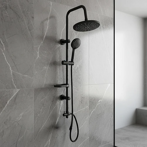 مساطر مع سماعة اكريليك مدور اسود