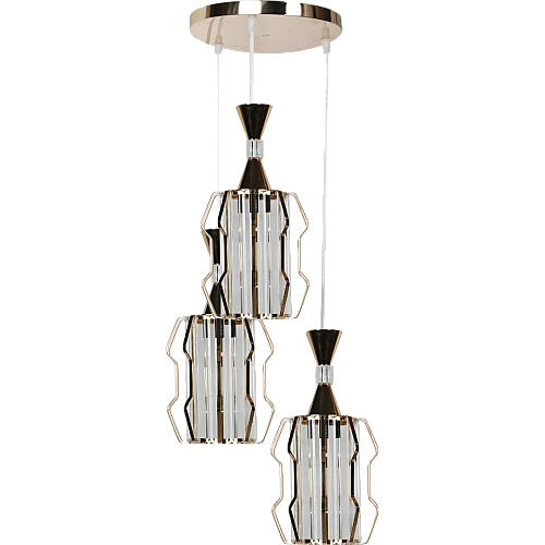 علاقي مودرن ذهبي E27*3