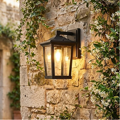 فانوس جداري غطاء لون اسود