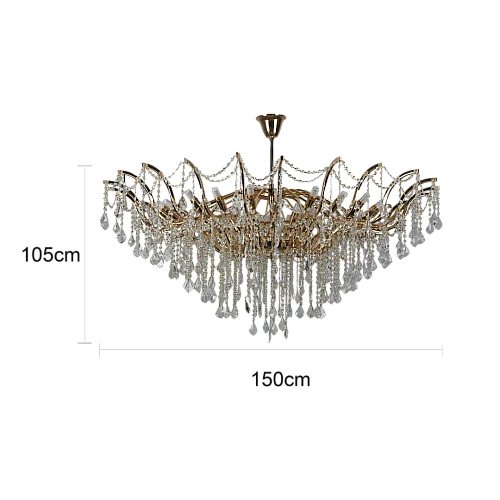 نجف مودرن ذهبي E14*36L