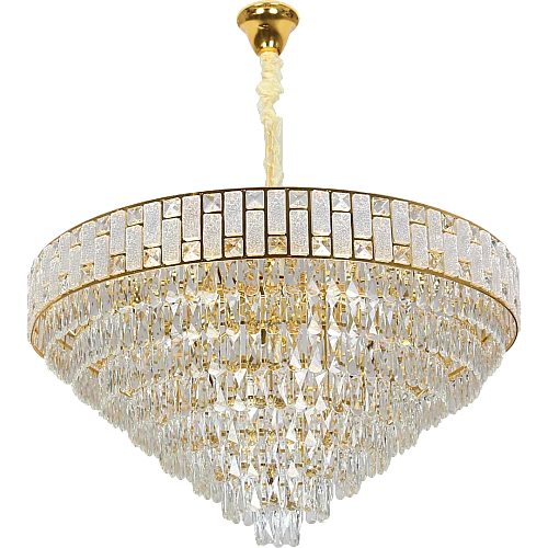 نجف مودرن قطعتين ذهبي E14*5 مقاس 1000 ملم