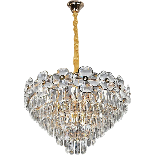 علاقي مودرن ذهبي E14*9 مقاس 600 ملم