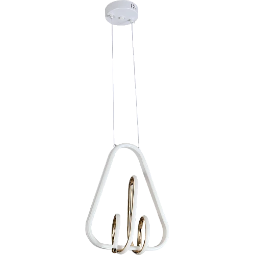 علاقي مودرن 2M ابيض لون الانارة ذهبي لون الانارة 3اضاءات W75