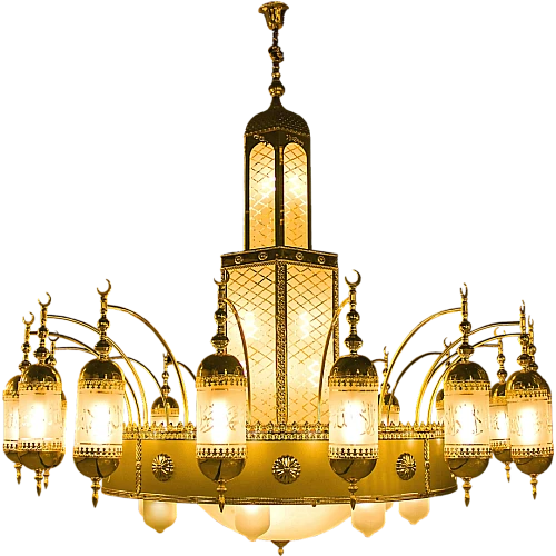 نجف مساجد لفظ الجلالة E27*20L مقاس قطر 100 سم - (هذا المنتج متاح داخل مدينة جدة فقط)