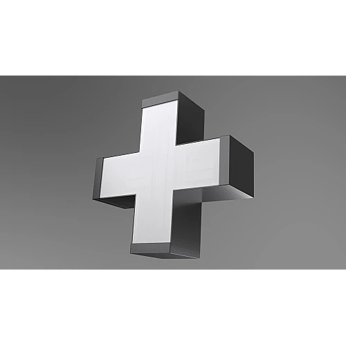 كشاف مسطرة شكل + معلقة مقاس غطاء اسود لون الانارة اصفر 12 واط