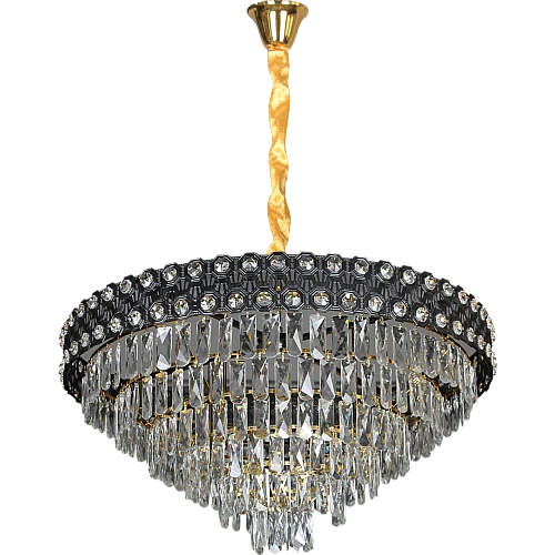 علاقي مودرن اسود + ذهبي E14*15 مقاس 800 ملم