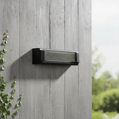 ابليك خارجي فاخر اسود لون الانارة اصفر مقاس 400 ملم