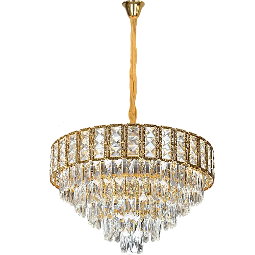 علاقي مودرن ذهبي E14*9 مقاس 600 ملم