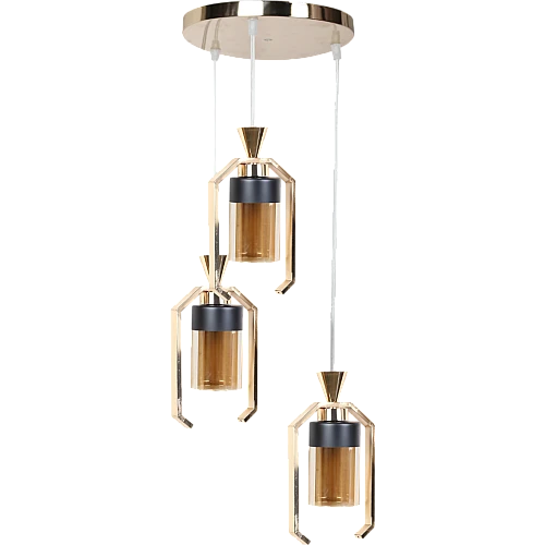 علاقي مودرن ذهبي E27*3