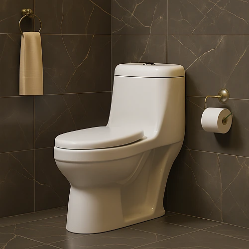 كرسي افرنجي دائري ظهر قصير مقاس 30 سم ابيض