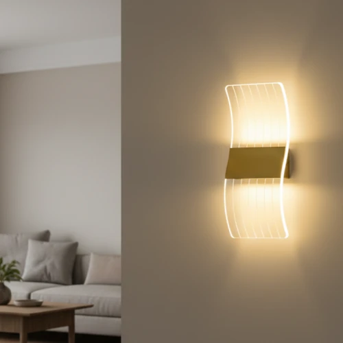 إضاءة أبليك حائط مودرن زيتي لون الانارة 3 اضاءات 5 واط