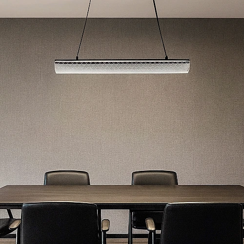 نجف مودرن اسود لون الانارة 3 اضاءات 42 واط قطر 900 ملم