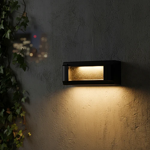 ابليك خارجي فاخر اسود لون الانارة اصفر مقاس 300 ملم