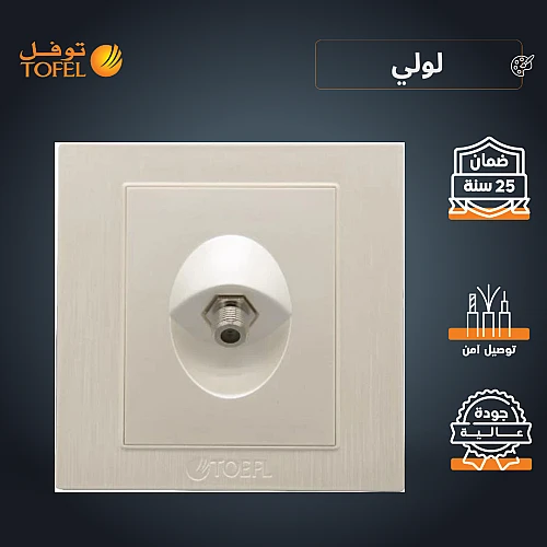 فيش منفذ دش مفرد لون لولي فاخر توفل