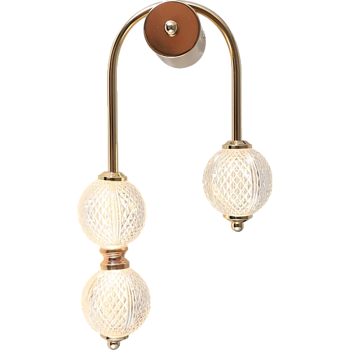 ابليك مودرن ذهبي لون الانارة 3 اضاءات 12 واط