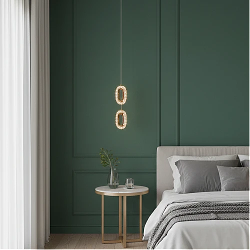 نجف مودرن زيتي لون الانارة 3 اضاءات 5 واط