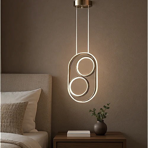 علاقي مودرن380*270 ذهبي لون الانارة 3 اضاءات 60 واط