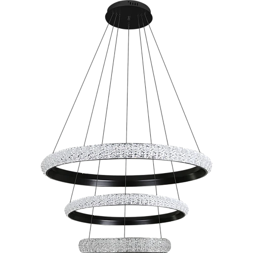 نجف مودرن اسود لون الانارة اصفر400 لون الانارة 600 لون الانارة 800 75 واط