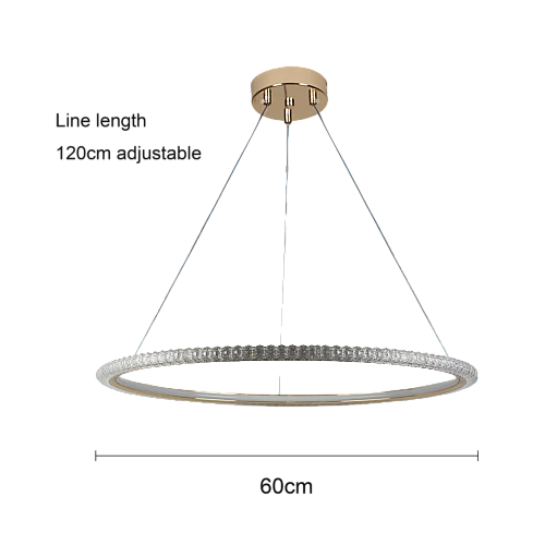 نجف مودرن ذهبي لون الانارة 3اضاءات 85 واط قطر 600 ملم