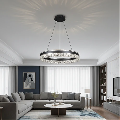 علاقي مودرن اسود لون الانارة 3 اضاءات واط 105 مقاس 800 ملم