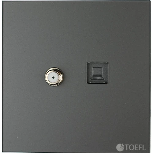 فيش كمبيوتر مع دش لون بيانو جرافيت رويال