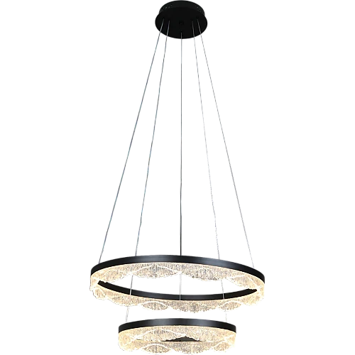 نجف أسود لون الانارة 3 اضاءات 65 واط مقاس 40*60 ملم