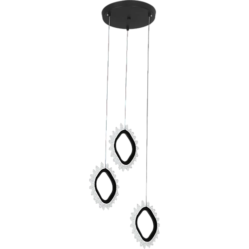 علاقي مودرن اسود لون الانارة 3 اضاءات واط 36