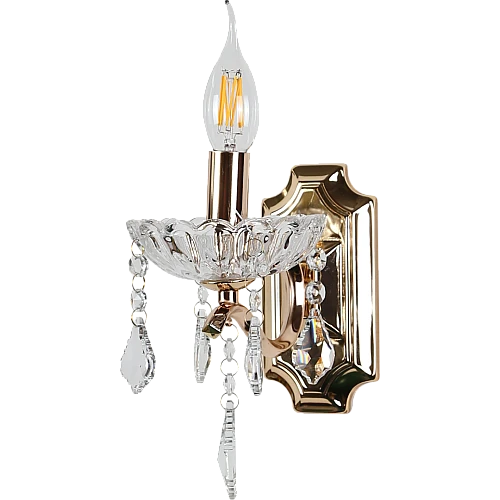 ابليك مودرن ذهبي + فضي E14*1